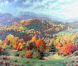 Richard Wheeler Whitney Famous Paintings - Autumn Storm